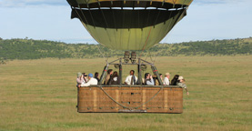 balloon safari serengeti